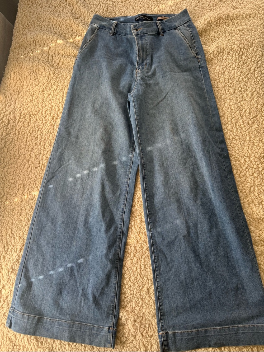 BCBGeneration Womens Light Blue Bootcut Jeans